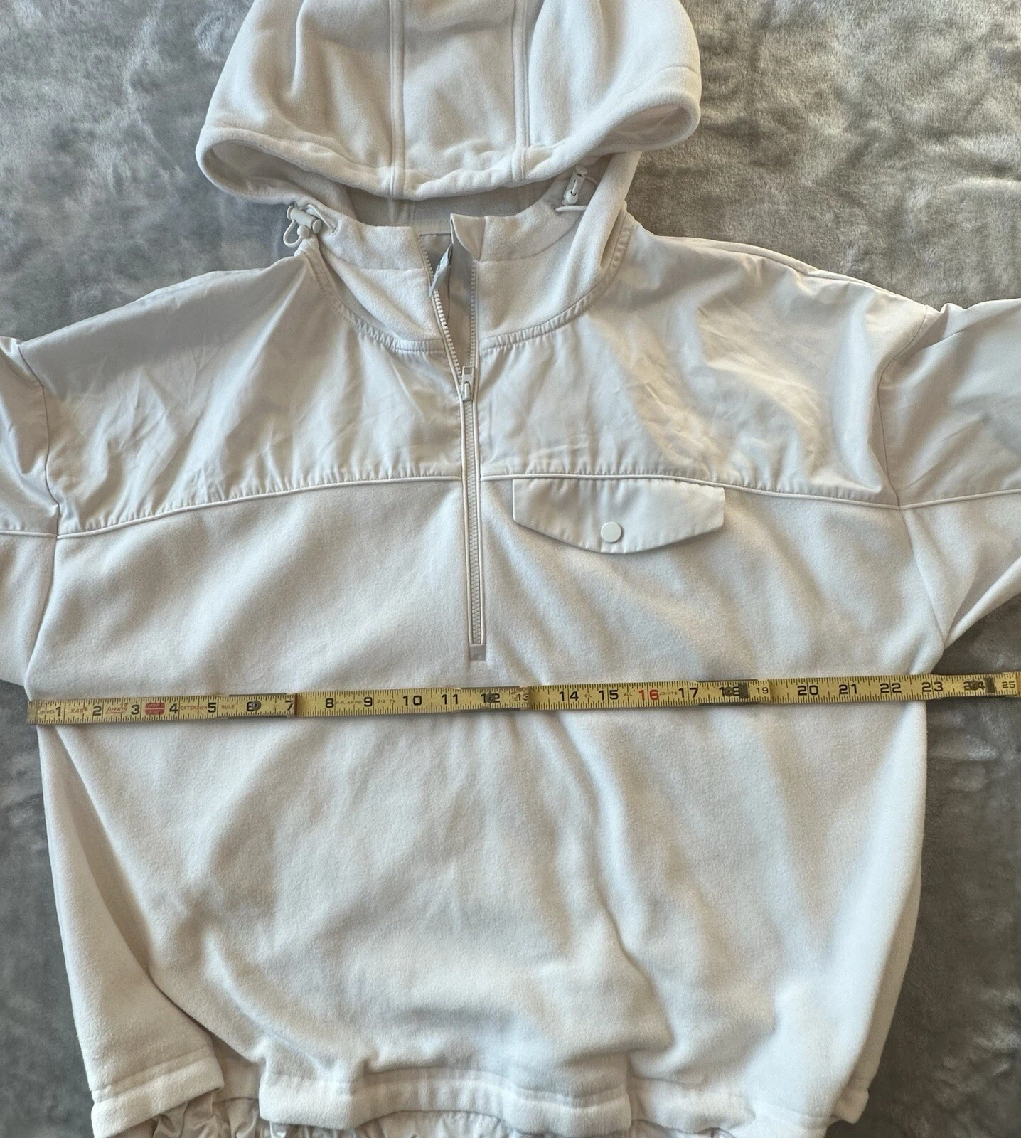 athleta zion micro fleece 1/2 zip athleisure jacket