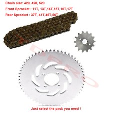 Front Rear Sprocket 420 428 520 Chain Pitbike Atv 110 125 150 Ssr Sdg Roketa