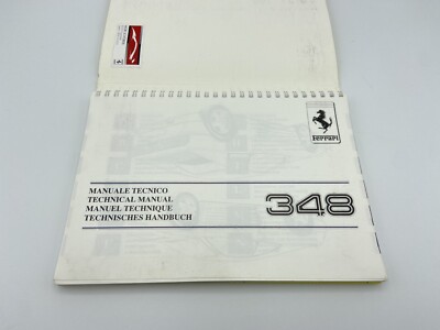 FERRARI 348 INSTRUCTIONS MANUAL 1991 | OWNERS MANUAL | POUCH BOOK