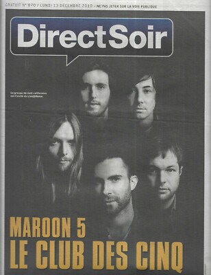 DIRECT SOIR n°870 13/12/2010  Maroon 5/ Adam Levine/ Rohff/ Tourisme spatial