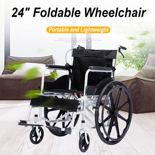 Aluminium Wheelchair Lightweight Self Propelled Mag Wheels Folding Brake Armrest - Picture 4 of 18