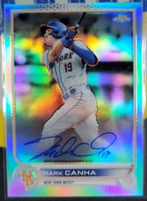 2022 Topps Chrome Mark Canha Auto Refractor /499 CVA-MC NY Mets 🔥
