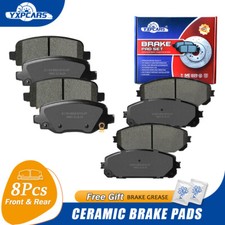 Ceramic Brake Pads For 2014-2022 Jeep Cherokee With Dual Piston Front Caliper