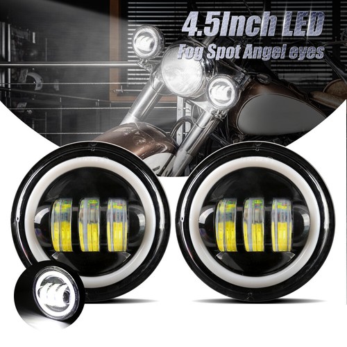 7" Inch LED Headlight & 4.5" Passing Lights Bar For Kawasaki Vulcan VN 500 750 - Picture 10 of 12