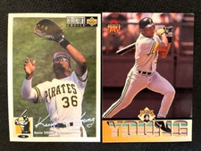 MLB - Kevin Young 1994 Upper Deck CC Silver Signature & '94 Donruss Triple Play