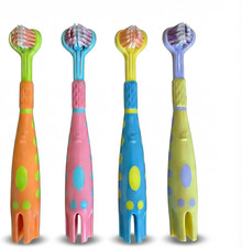 Toddler Toothbrush 4 Pack, Ultra Soft Bristles Kids Toothbrush for Ages 3-12 Yea