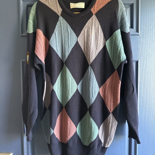Lyle & Scott, LYLE & SCOTT PREMIUM VINTAGE Pure New Wool pullover w/Carnoustie Emblem L/XL