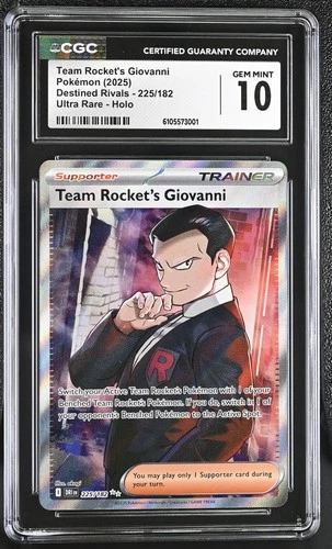 Pokemon Team Rocket's Giovanni Destined Rivals 225/182 Ultra Rare Holo CGC 10
