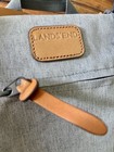 Lands' End Canvas & Leather Hanging Toiletry Bag Travel Bag Zips Nicely. — photo 1
