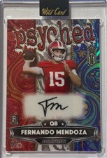 🔥 Fernando Mendoza Rookie Card Autograph 2026 Just The Hits Psyched TRUE 1/1 🔥