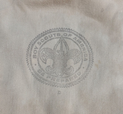 Vintage Boy Scouts of America Draw String Canvas Bag 16.5''x26'' For Nostalgia