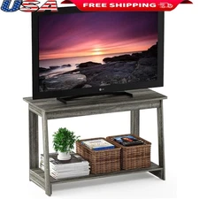 Stylish TV Stand Open Storage 2-Tier Console Organizer Living Room Bedroom Home
