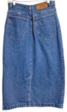 Polo Ralph Lauren Denim Skirt Womens Size 6 Vintage Blue Cotton Jean Pencil USA