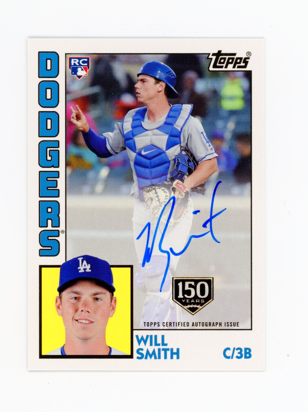 2019 Topps Update | Will Smith RC Auto | 041/150 | 1984 150th Anniv #84RA-WS