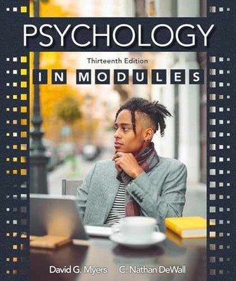 Psychology in Modules - Paperback, by Myers David; DeWall C. Nathan - Very Good
