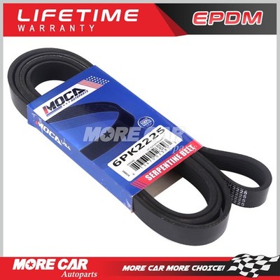 EPDM Serpentine Belt 6PK2225 for 82-18 Cadillac Chevrolet Dodge GMC 3.7L 5.7L