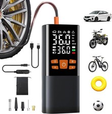PROFI- Akku Reifenkompressor 150 PSI Elektrische Luftpumpe Auto Fahrrad LED USB