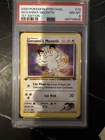 PSA 8 2000 Pokémon Gym Challenge #74 Giovanni's Meowth 1st Edition