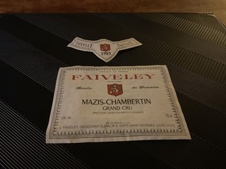 01 ETIQUETTE MAZY CHAMBERTIN 1985 FAIVELEY DÉCOLLÉE