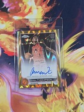 Amen Thompson Autograph Card Pulled Myself (Mint) Packed Fresh Gold Wave 23/50