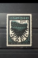 Rhodos Rhodos 1 Lire Luftpost - Sachsen 32A oder 32/I - postfrisch - Wasserzeichen gedreht