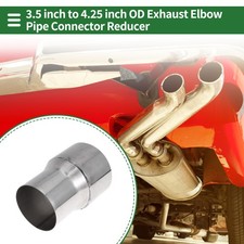 3.5" to 4.25" OD Mandrel Exhaust Bend Elbow Concentric Reducer Pipe Adapter