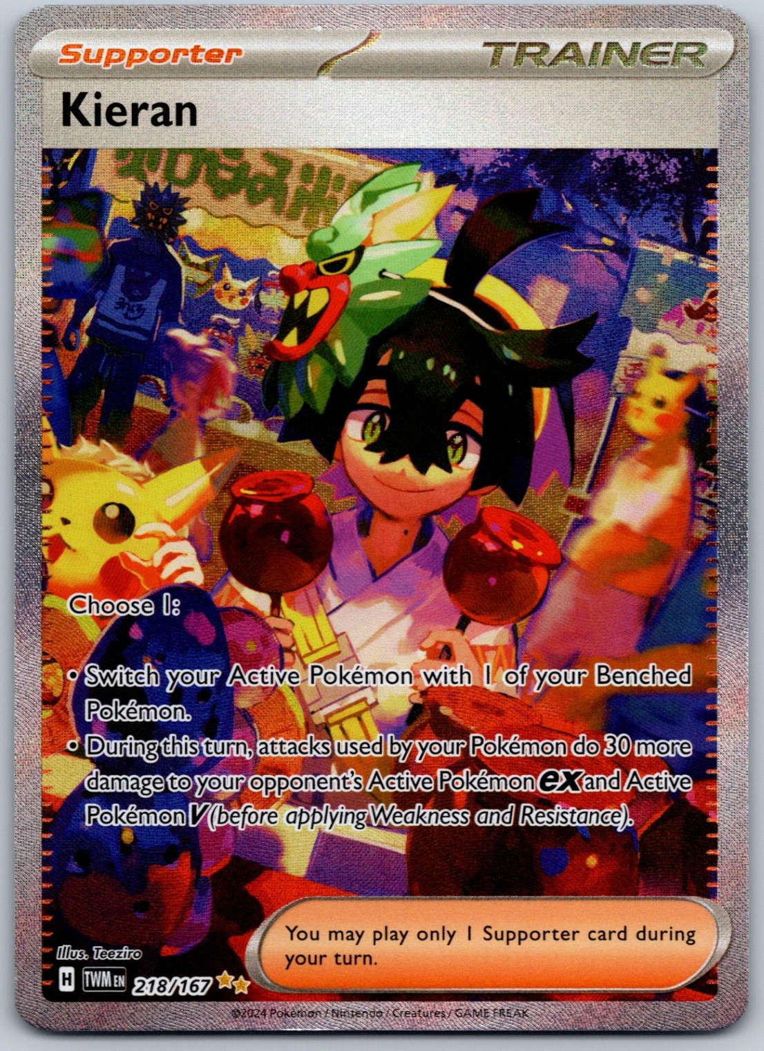 Kieran Special Illustration Rare SV06: Twilight Masquerade 218/167 NM