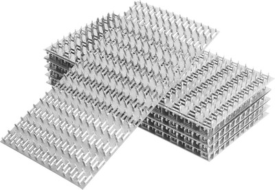 10-Pack 6''x12'' Truss Mending Plate Nail Teeth Galvanized Steel Wood Connector 1m