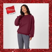 Hanes Sweatshirt Mens Heavyweight Cotton Fleece Crewneck Ultimate Standard S-3XL