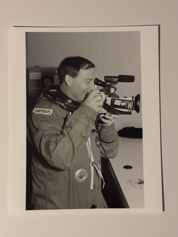 NASA STS-55 Jerry Ross Suit Checkout Press Photo