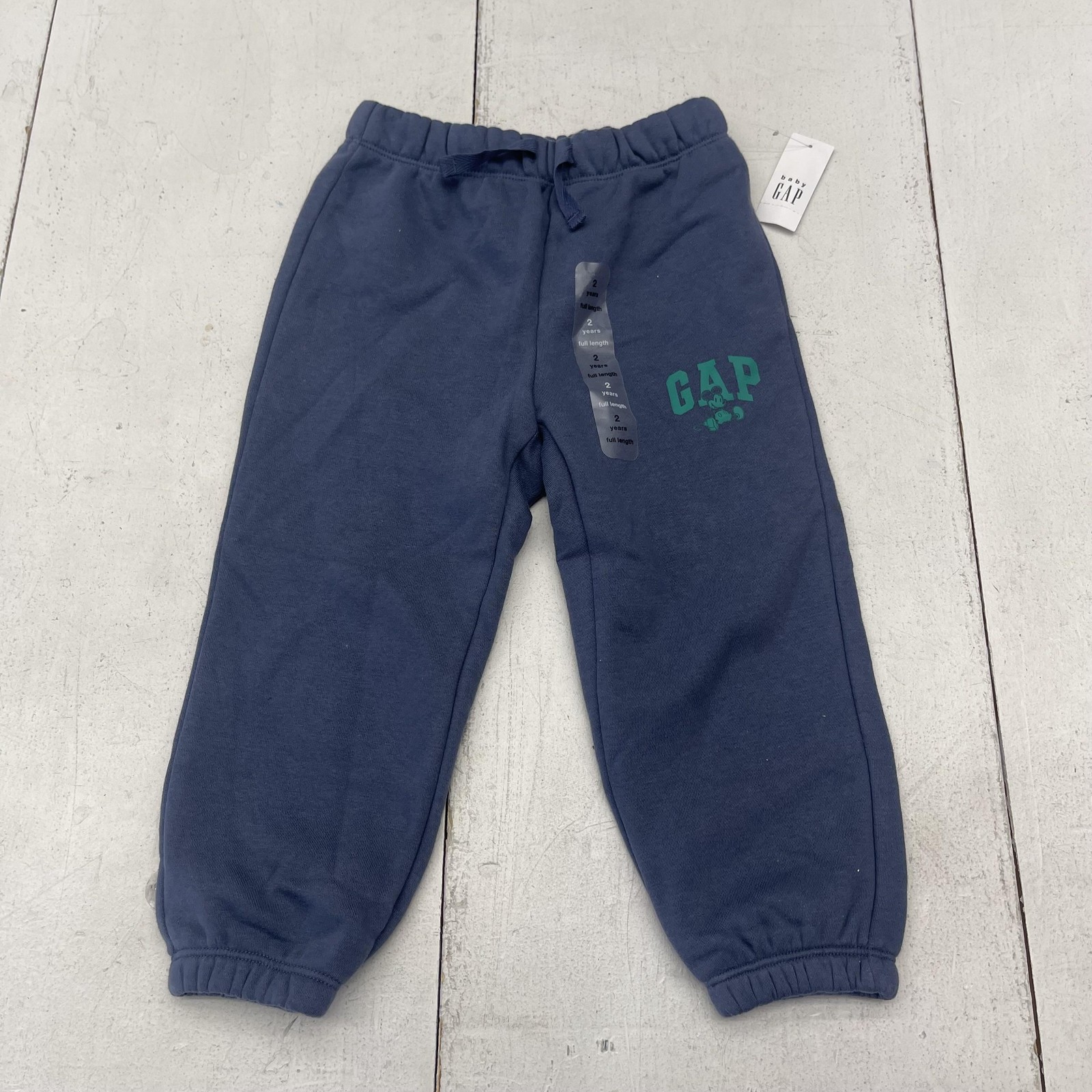 Gap X Disney Pants Baby Toddler 2 Years Blue Mickey Mouse Sweatpants Joggers