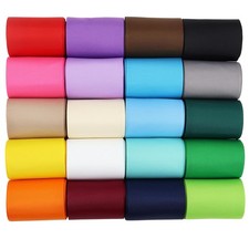 2 inch Solid Color Ribbon Grosgrain Ribbon, 20 Colors 2 Yards Each Total 40 Yds