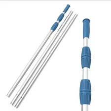 KEMANO Professional 15ft Heavy Duty Swimming Pool Pole, Telescopic Aluminum, ...