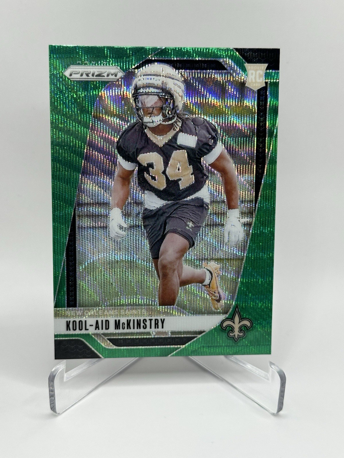 2024 Panini Prizm - Rookies Kool-Aid McKinstry #363 Green Wave Prizm (RC)