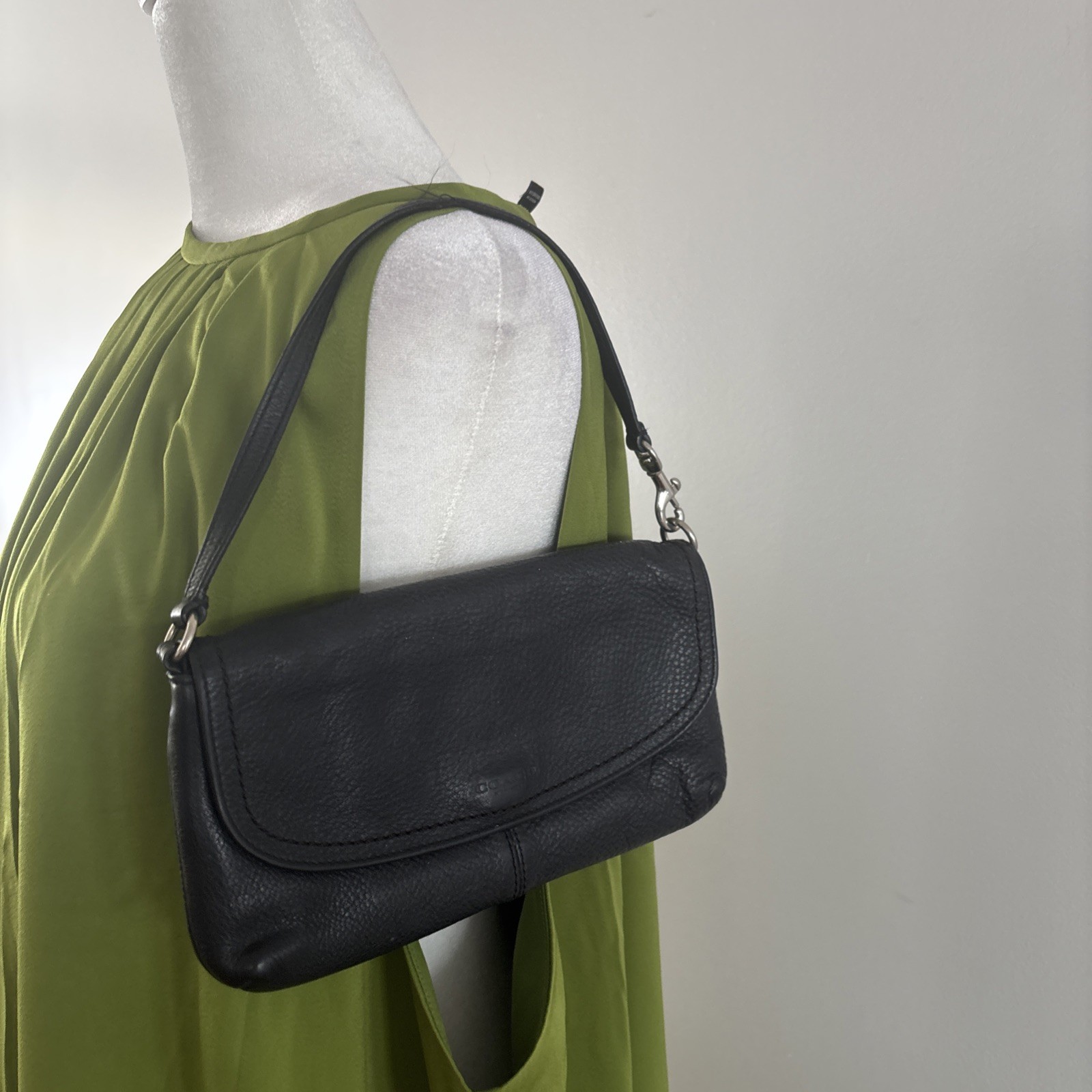 Coach Shoulder/Clutch Black Bag-Vintage