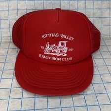 Kittitas Valley Early Iron Club Trucker Hat Vintage 1986 Niche Obscure Snapback
