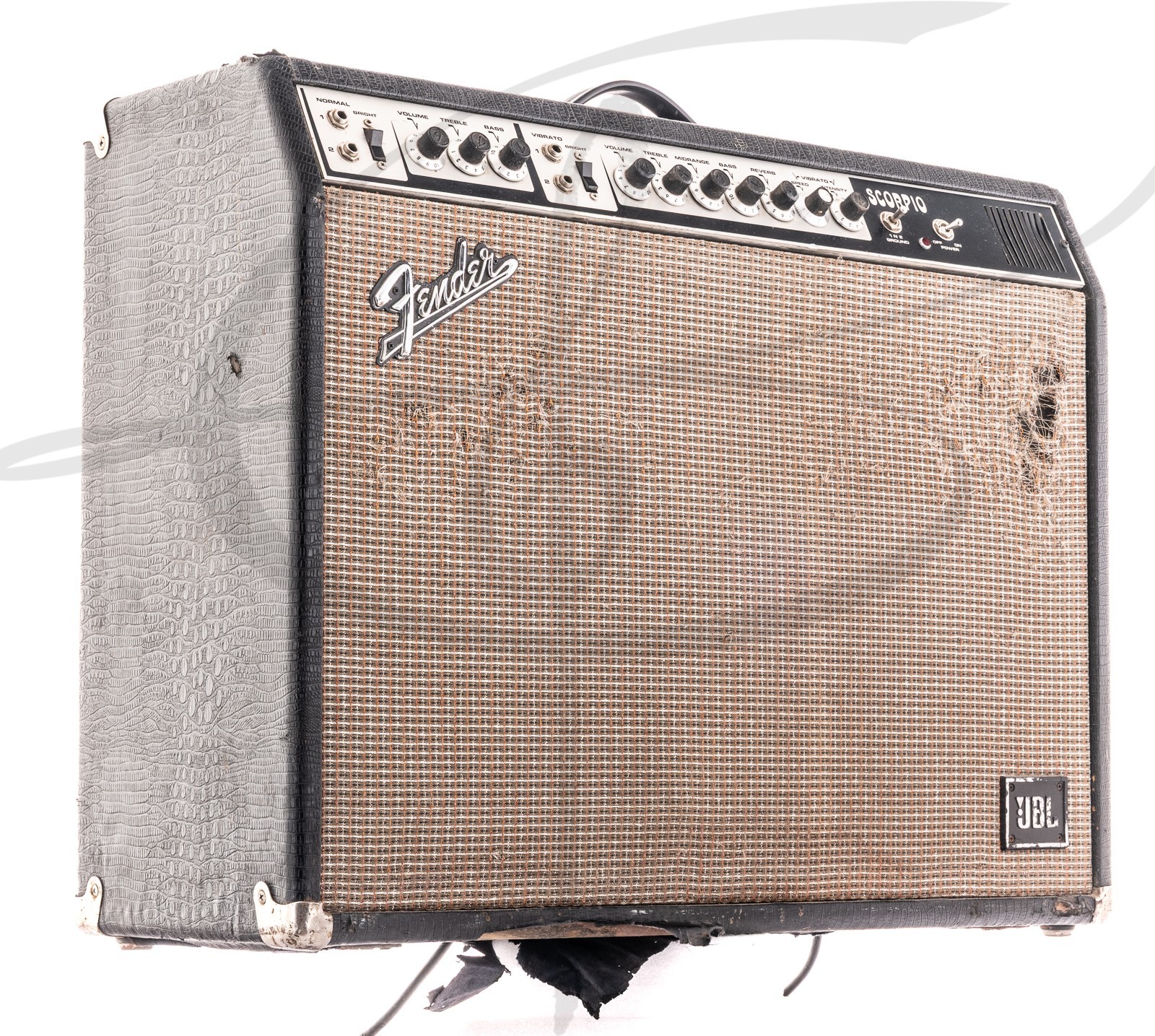 RARE VINTAGE FENDER ZODIAC SCORPIO SOLID STATE EMINANCE SPEAKERS AS-IS / REPAIR