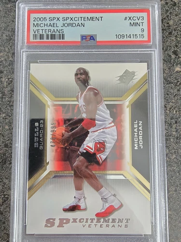 2005 SPx SPxcitement Michael Jordan /999 Veterans PSA 9 #XCV3 RARE MINT BULLS
