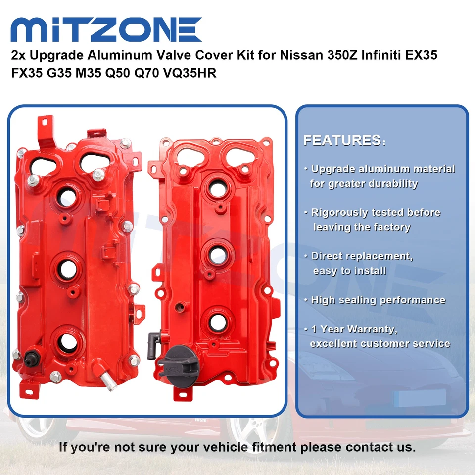 Juego de 2 fundas de válvula mejoradas para Nissan 350Z Infiniti EX35 FX35 G35 M35 Q50 Q70 Foto 2 de 4