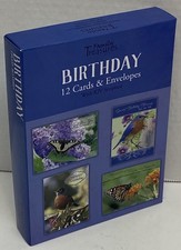 BOX 12 Christian BIRTHDAY Greeting Cards KJV Bible Scripture Inspirational Verse