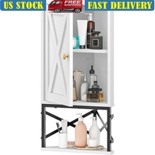 Wall Mount Corner Medicine Cabinet Adjustable Shelf Space Saving Organizer New