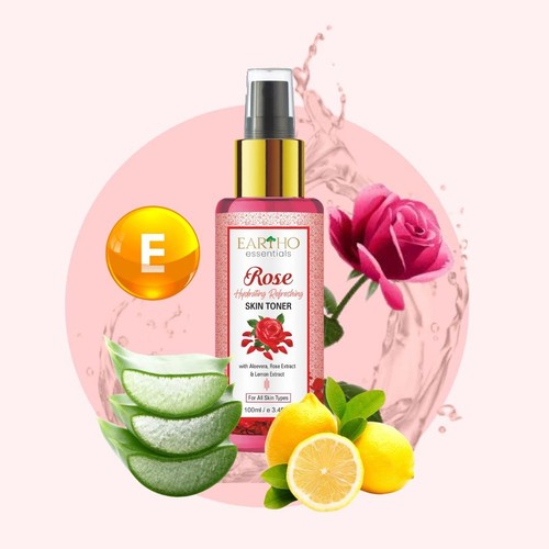 Eartho Essentials Rose Hydrating Refreshing Toner For All Skin Types 100ml - Picture 3 of 8