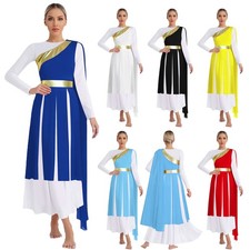 Womens Costume Overlays Dress Liturgical Dancewear Party Worship Spiritual
