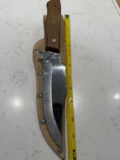 Vintage Japan Maxam Steel MX-2 Hunting Knife With Sheath - ~6” Blade Special 420