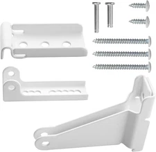 Storm Door Closer Reinforced Bracket Repair Kit White