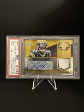 2014 Totally Certified #172 Davante Adams Auto Jer. Prime Plat. Gold /25 PSA 9