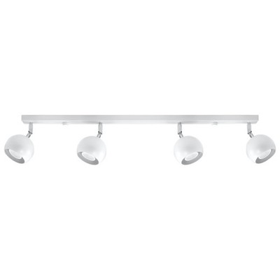 Innen Deckenleuchte OCULARE 4 Stahl Weiß GU10 LED SOLLUX LIGHTING Wohnzimmer Neu