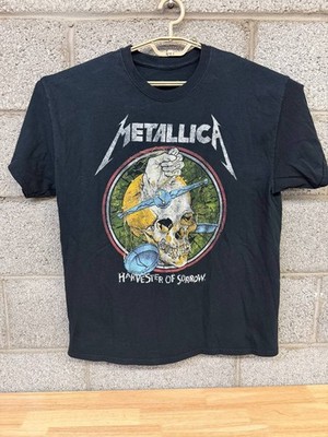   2010s Metallica Harvester Of Sorrow T-Shirt XL Black Band Rock Tee