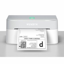 MUNBYN Bluetooth Thermal Label Printer RW403B, Wireless 4x6 Shipping Label Pr...