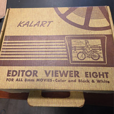 Vtg Kalart EV-8 Film Movie Editor Viewer Eight With Original Box Needs Bulb